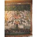 Stoffmalerei, Nathdwara pichhwai, Krishna, für Tempel, 1. Hälfte 20. Jh.