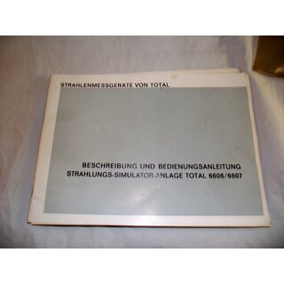 Sender zum Strahlenspürgerat, mit Anleitung,Total 6606, 1960er