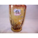 Jugendstil Glas Vase mit Emaille, Frankreich, wohl...
