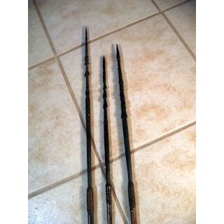 3 Holzspeere für Speerschleuder, Indonesien, 20. Jh.