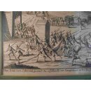 Kupferstich der Schlacht bei Gembloux 1578, gedruckt um 1700