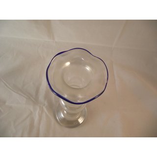 Glas Vase, signiert Eisch, Frauenau (Bayern), Ende 20. Jh.